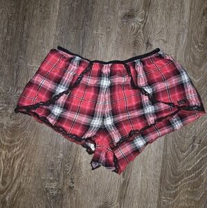 Victoria's Secret Red Plaid Shorts
